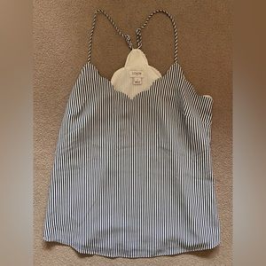 Scalloped J Crew Striped Cami